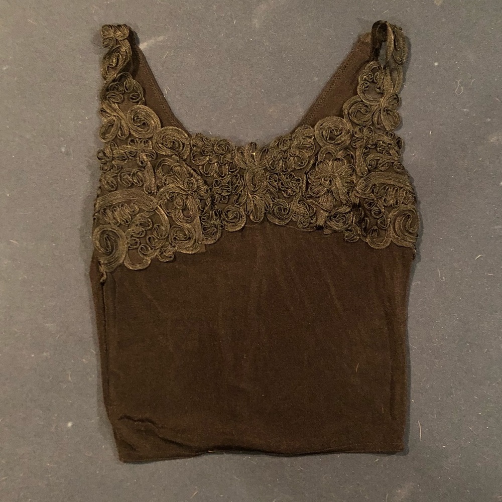 Black crop top